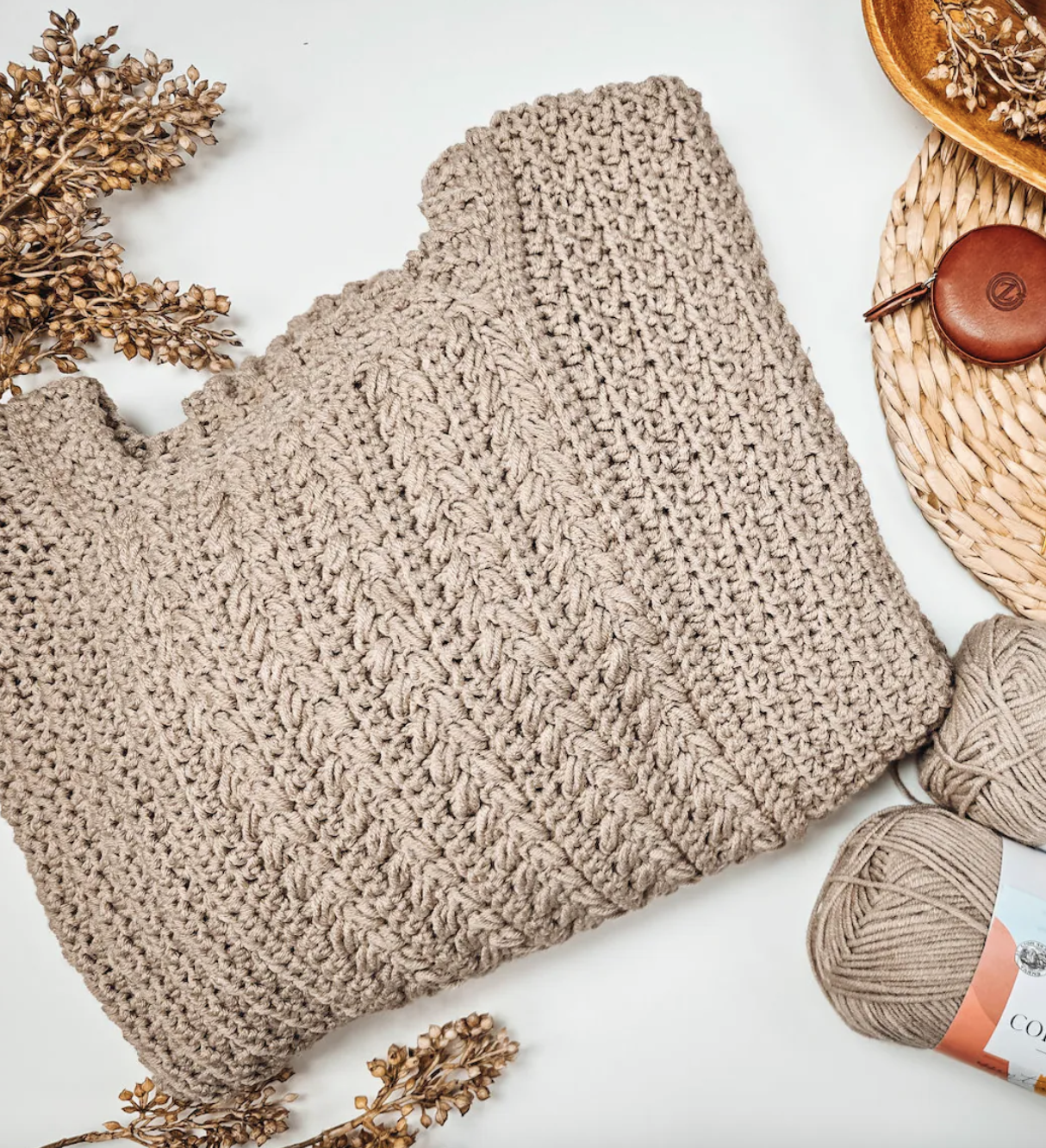 Toasty Wheat Sweater – Haakpatroon (Digitale PDF)