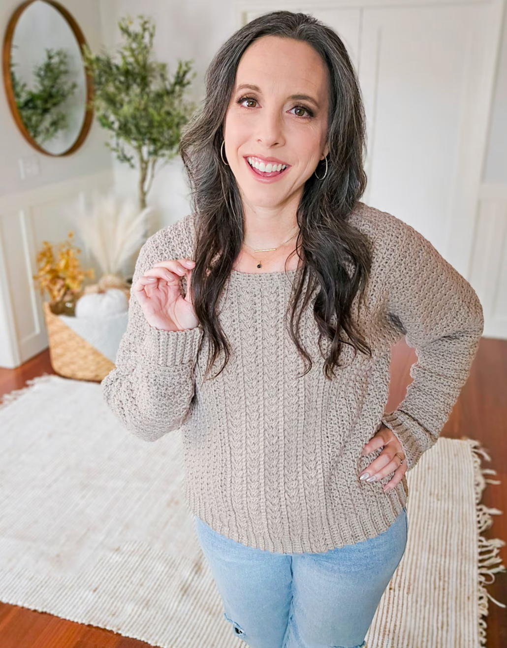 Toasty Wheat Sweater – Haakpatroon (Digitale PDF)